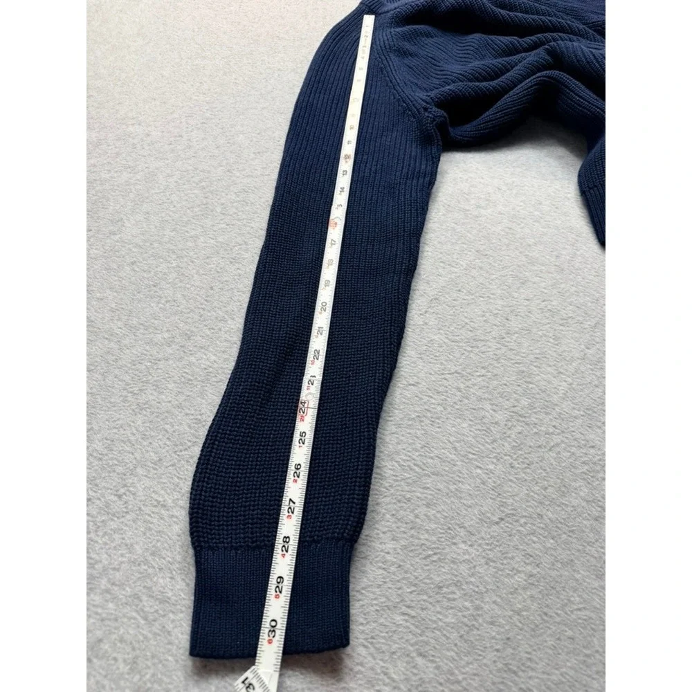 Old Navy Mens Navy Blue Cotton Shaker Stitch Raglan Crew Neck Sweater M